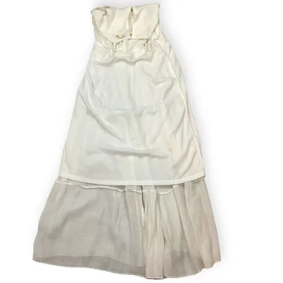 Kings Road Women's White Polyester Sleeveless Long Maxi Dress Size Small. - Picture 7 of 11